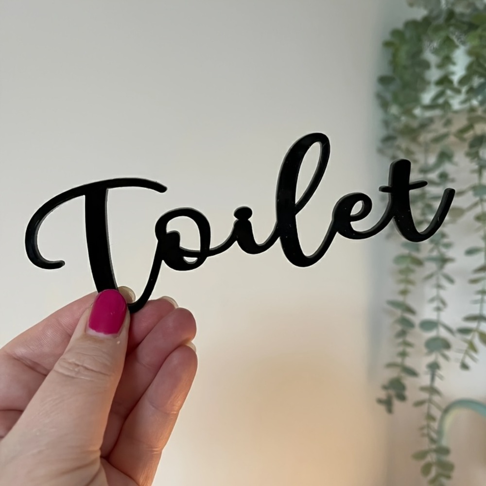 CIFBUY Modern Plastic Letter S - Home Bathroom Door 评论和价格