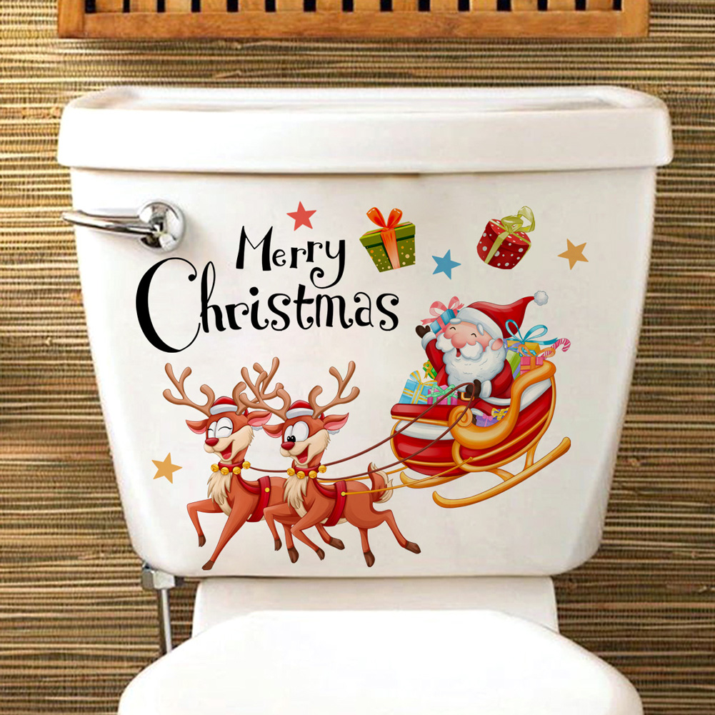 Santa Claus Deer Carriage Wall - Home Of The Year Bathroom 评论和价格
