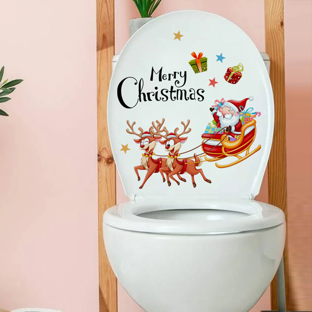Santa Claus Deer Carriage Wall - Home Of The Year Bathroom 评论和价格