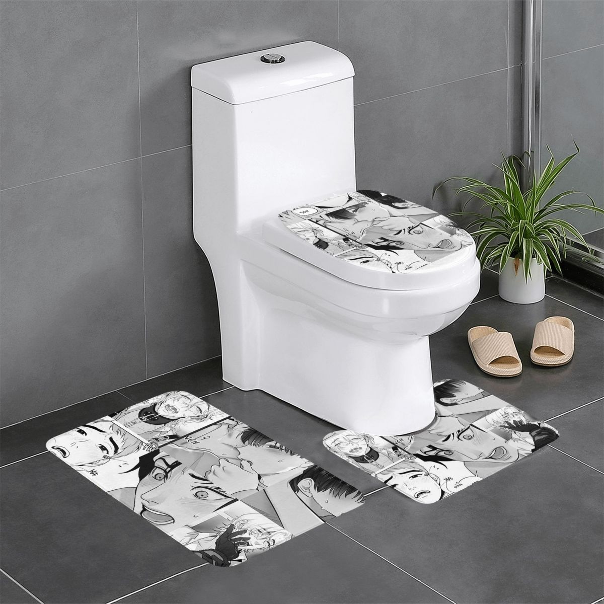 The Good Yaoi Boys 3 Pcs Bath  - Home Goods Bathroom Sets 评论和价格