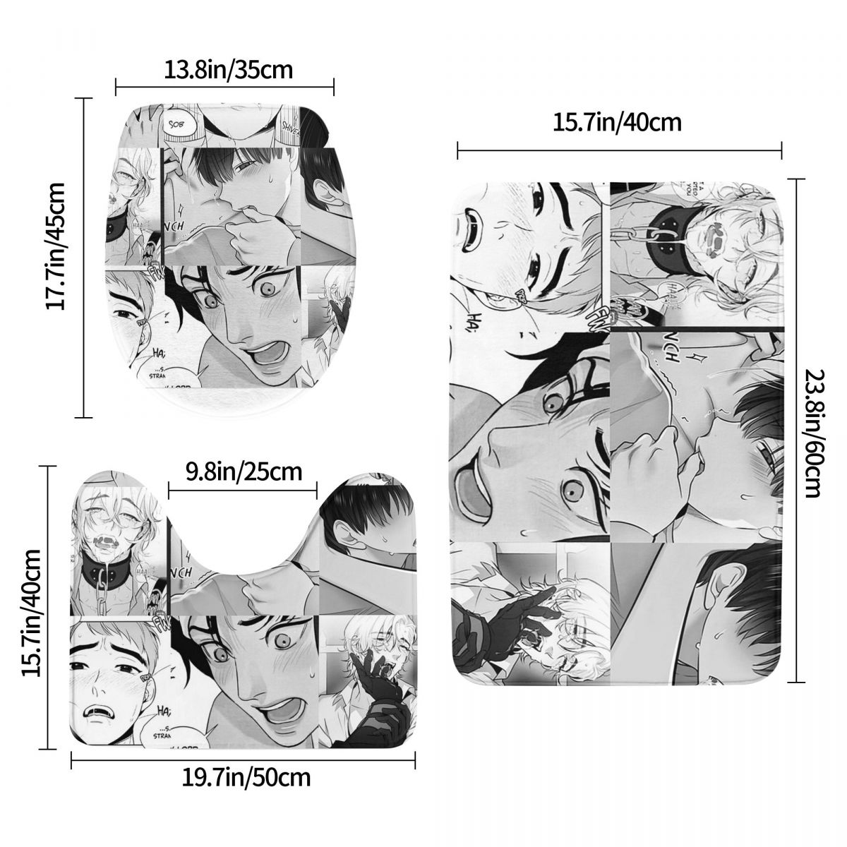 The Good Yaoi Boys 3 Pcs Bath  - Home Goods Bathroom Sets 评论和价格