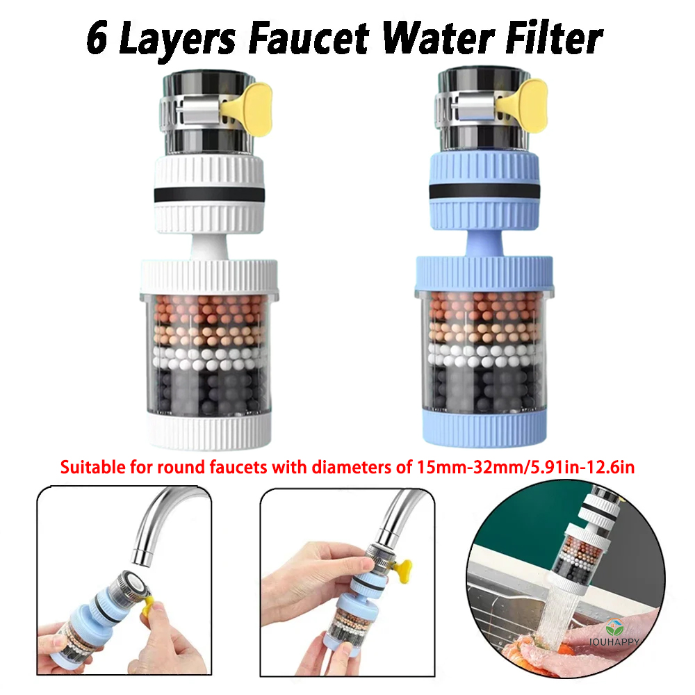 6 Layers Faucet Water Filter U - Home For Bathroom 评论和价格